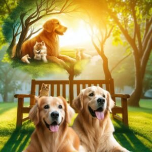 Os cães da raça Golden Retriever: companheiros leais